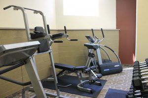 commercial gym equipment at gym at Crystal Springs Inn & Suites Towanda, PA
